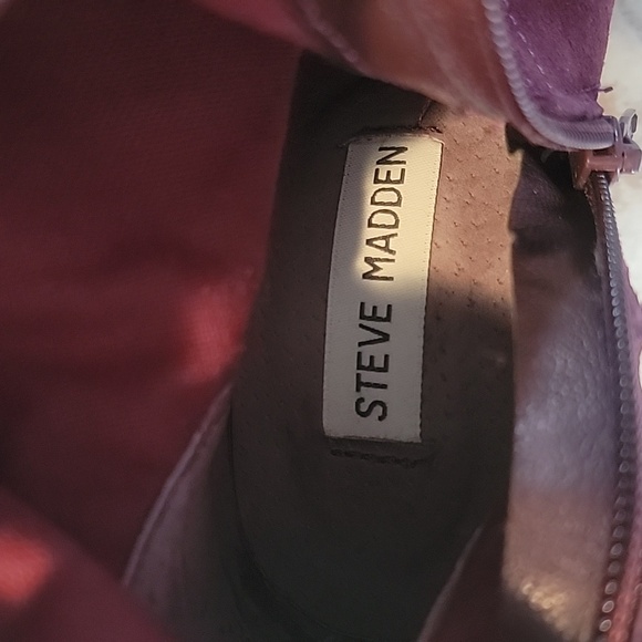 Steve madden suede boots. Nwot. Never wore. 6.5m ( burgundy) - Picture 8 of 15
